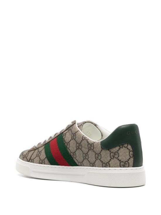 26FW 구찌 에이스 웹 스니커즈 760775FACMZ9746 Beige - GUCCI