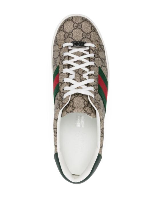 26FW 구찌 에이스 웹 스니커즈 760775FACMZ9746 Beige - GUCCI
