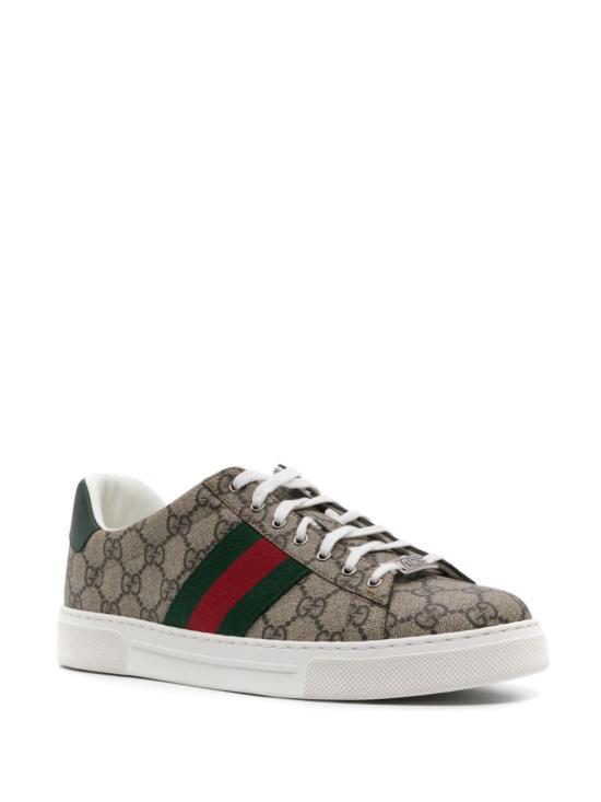 26FW 구찌 에이스 웹 스니커즈 760775FACMZ9746 Beige - GUCCI