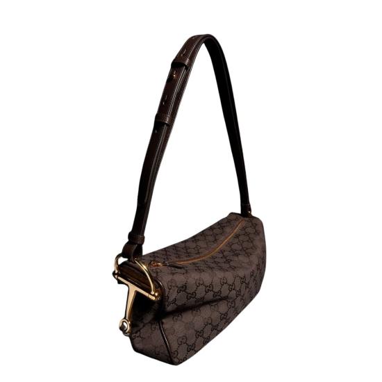 26FW 구찌 하프 홀스빗 미디엄 숄더백 860787FAFV22140 Brown - GUCCI