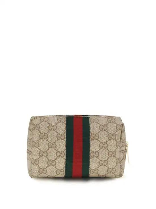 26FW 구찌 웹 미디엄 코스메틱 케이스 876050FAF8R8547 Beige