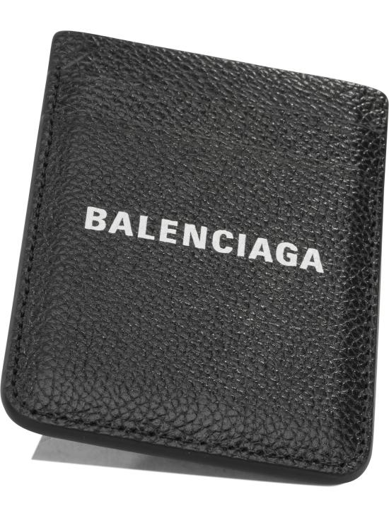 26FW 발렌시아가 그레인드 카프스킨 캐쉬 마그네틱 카드 홀더 6758352AAYH1090 Black - BALENCIAGA