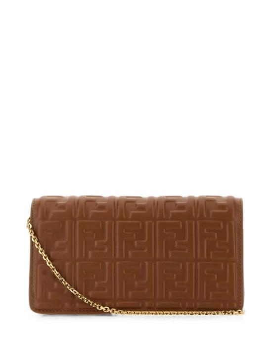 26FW 펜디 바게트 체인 지갑 8M0498AAJD F1UJK Marrone - FENDI