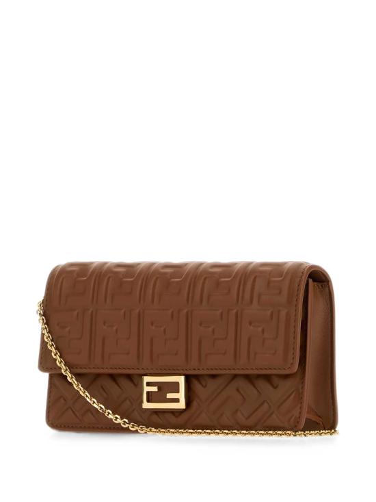 26FW 펜디 바게트 체인 지갑 8M0498AAJD F1UJK Marrone - FENDI