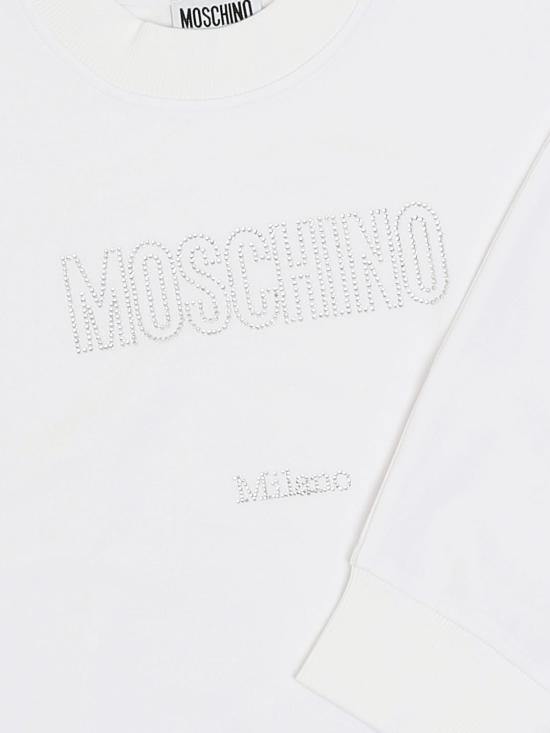 26SS [키즈] 모스키노 풀오버 HDF06PLDA25 10101 White - MOSCHINO