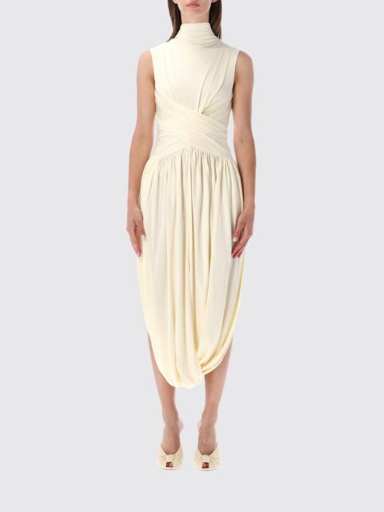 26SS 셀프 포트레이트 롱 원피스 SS26168MAY YELLOW Cream