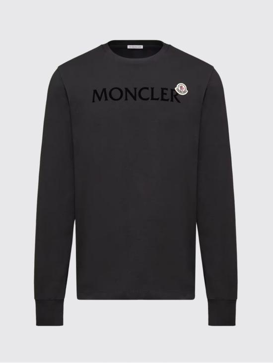 26SS 몽클레어 로고 코튼 스웨트셔츠 L10918D0000989AYY 999 Black