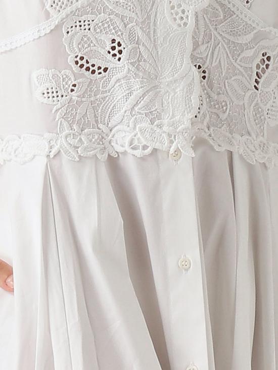 26SS 에르마노 설비노 롱 원피스 D484Q301QDV 10601 White - ERMANNO SCERVINO