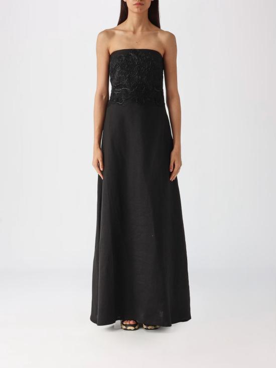26SS 에르마노 설비노 롱 원피스 D484Q304ZQR 95708 Black