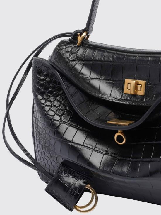 26SS 발렌시아가 로데오 스몰 핸드백 7897792AA5L 1000 Black - BALENCIAGA