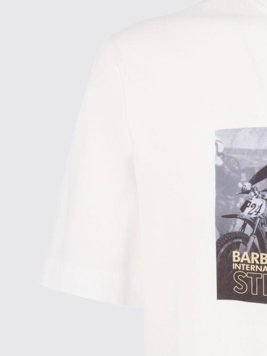 26SS 바버 반팔 티셔츠 MTS1585 WH32 White - BARBOUR