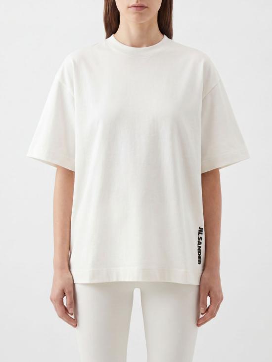 26FW 질샌더 반팔 티셔츠 J02GC0173J20347 102 White