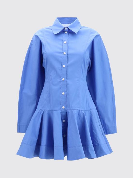 26FW 가니 미디 원피스 A1030645 591 Marine - GANNI