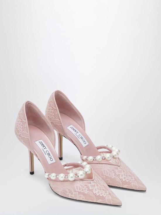 26SS 지미추 힐/펌프스 AURELIE85DRJ ROSE WHITE Pink - JIMMY CHOO