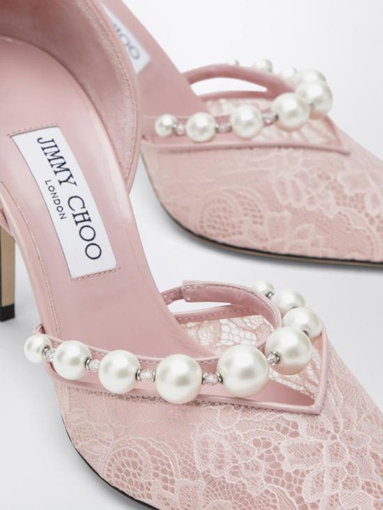 26SS 지미추 힐/펌프스 AURELIE85DRJ ROSE WHITE Pink - JIMMY CHOO