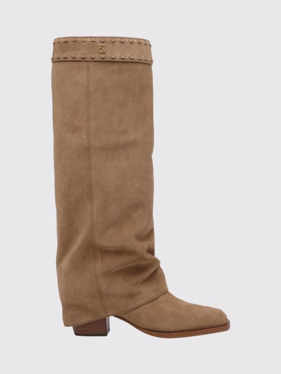 26SS 펜디 미네르바 스웨이드 하이힐 부츠 8W8566QK9F 1VD1 Beige