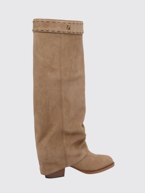 26SS 펜디 미네르바 스웨이드 하이힐 부츠 8W8566QK9F 1VD1 Beige - FENDI