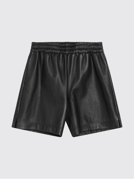 26SS 구찌 레더 버뮤다 832983XNA7N 1000 Black - GUCCI