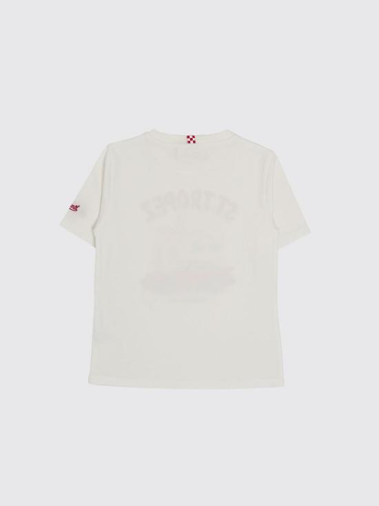 26SS [키즈] 세인트바쓰 티셔츠 DNV0001 02619L White - MC2 SAINT BARTH