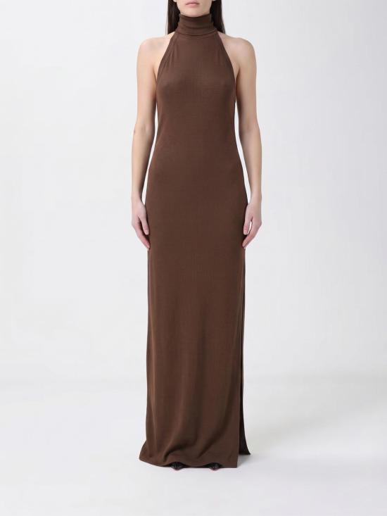 26SS 안다마네 롱 원피스 T190137ATJV155 605 Brown