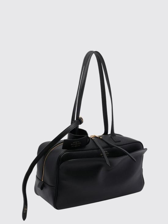 26SS 발렌시아가 캐리 미디움 볼링백 8264252ABNQ 1000 Black - BALENCIAGA