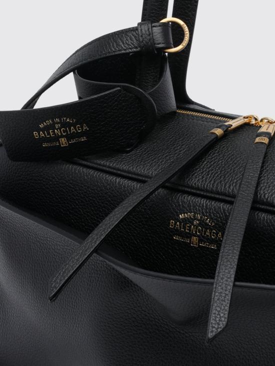 26SS 발렌시아가 캐리 미디움 볼링백 8264252ABNQ 1000 Black - BALENCIAGA