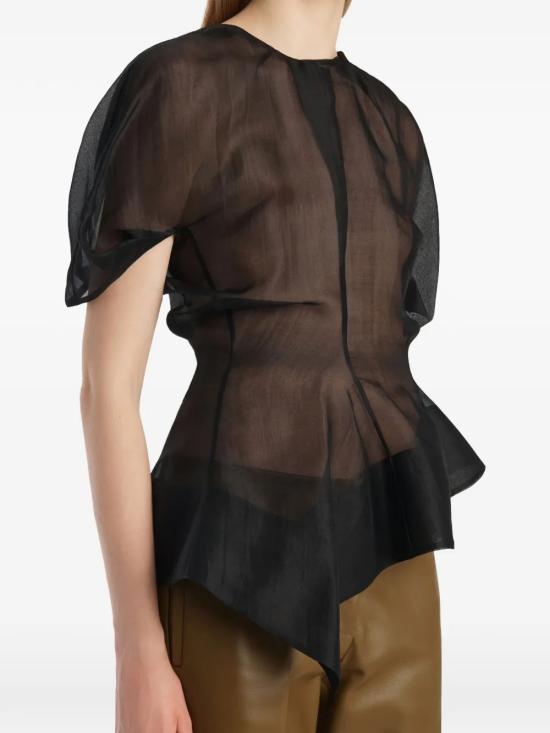 26FW 케이트 블라우스 24893031 200 Nero - KHAITE