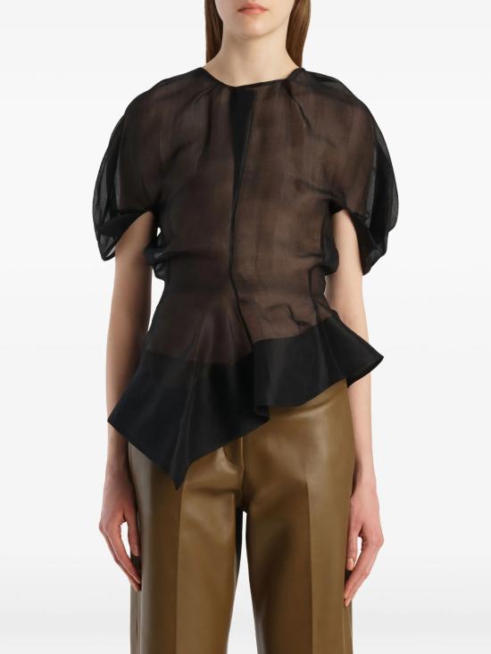 26FW 케이트 블라우스 24893031 200 Nero - KHAITE