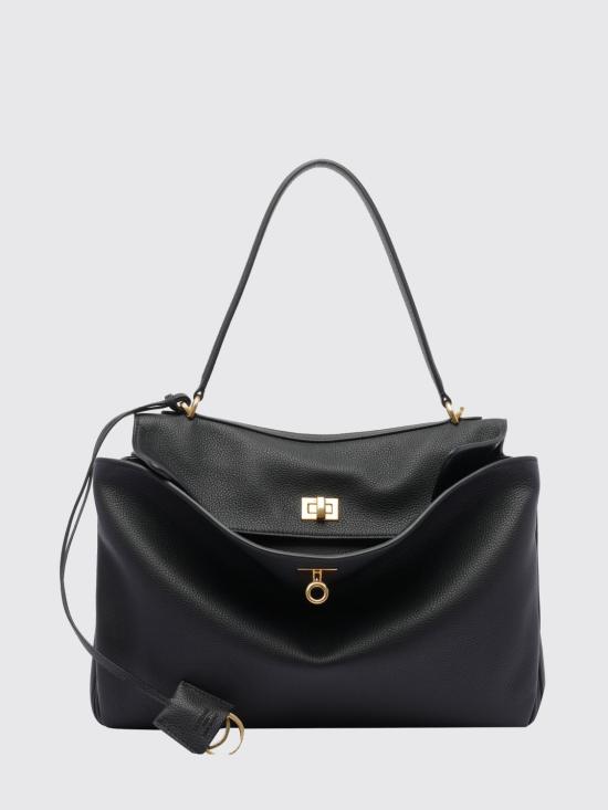 26SS 발렌시아가 로데오 미디움 그레인드 카프스킨 핸드백 7897722ABV5 1000 Black