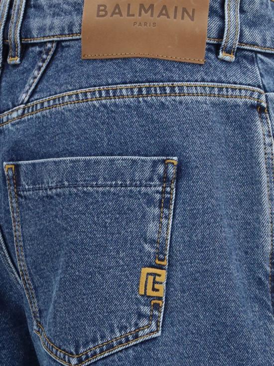26FW 발망 데님 팬츠 HF1MI052DG08 6EX Blue - BALMAIN