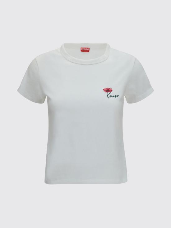 26FW 겐조 반팔 티셔츠 FG62TS2714SG 02 White - KENZO