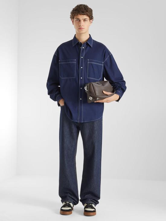 26FW 펜디 루이 미디움 레더 백 7VA672ASIH F0H3A Marrone - FENDI