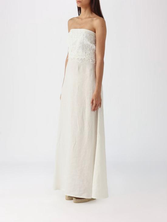 26SS 에르마노 설비노 롱 원피스 D484Q304ZQR R4815 White - ERMANNO SCERVINO