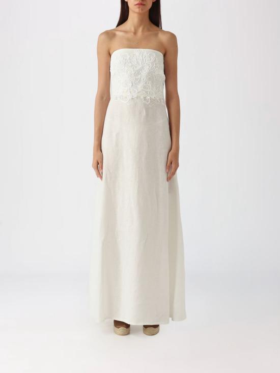 26SS 에르마노 설비노 롱 원피스 D484Q304ZQR R4815 White