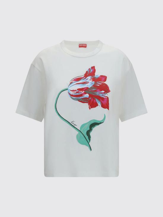 26FW 겐조 반팔 티셔츠 FG62TS3624SG 02 White - KENZO