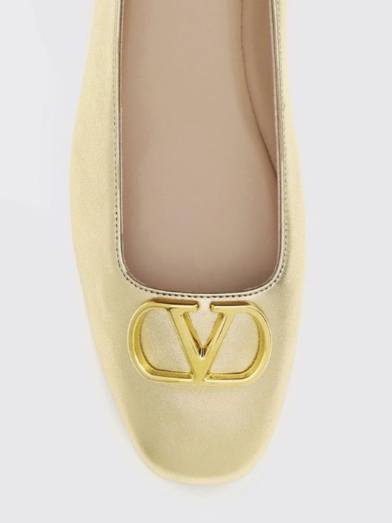 26FW 발렌티노 가라바니 플랫 슈즈 S0PI8YFL 39L Gold - VALENTINO GARAVANI
