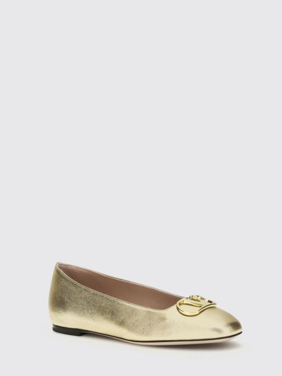 26FW 발렌티노 가라바니 플랫 슈즈 S0PI8YFL 39L Gold - VALENTINO GARAVANI