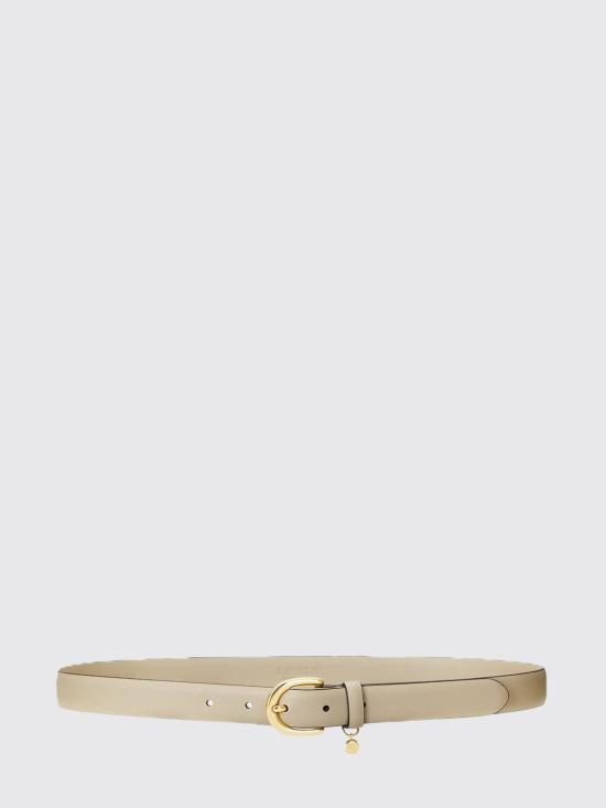 26SS 랄프 로렌 로고 참 레더 벨트 412802952 038 Beige