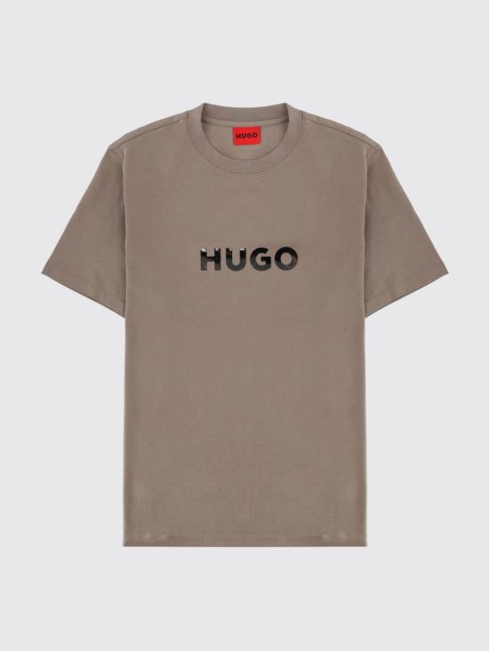 26SS 휴고보스 로고 프린트 티셔츠 50557437 237 Brown - HUGO BOSS