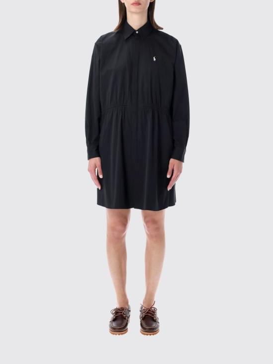 26SS 폴로 랄프로렌 미디 원피스 211B19986 002 Black