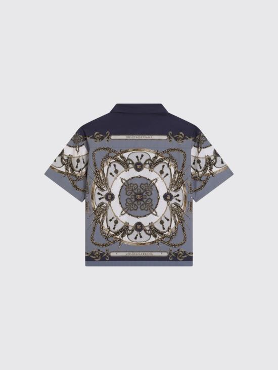 26SS [키즈] 돌체앤가바나 셔츠 L44S81FI5NQ HT5XB Blue - DOLCE & GABBANA