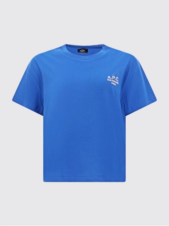 26SS 아페쎄 루 마담 박시 티셔츠 COHBMF26389 INF Blue - A.P.C.