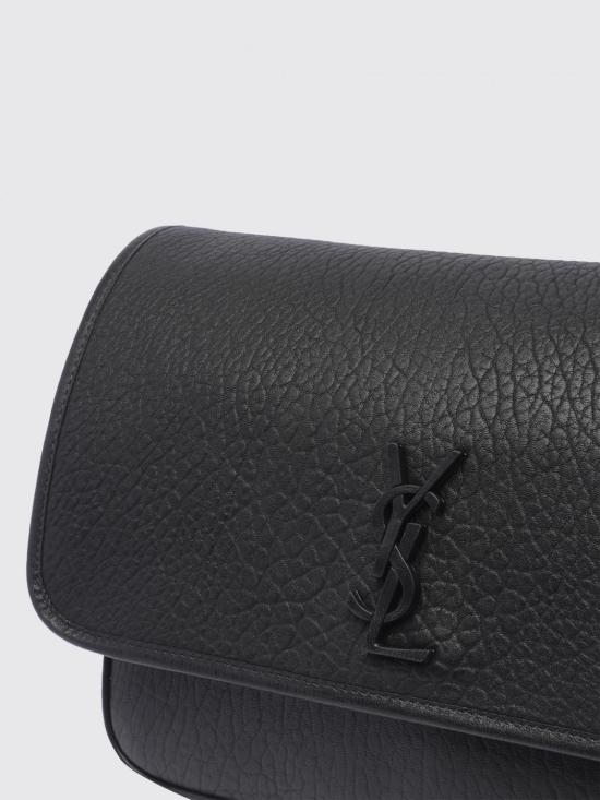 26SS 생로랑 니키 메신저 그레인드 레더백 781935AAC8O 1000 Black - SAINT LAURENT