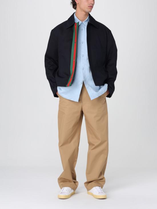 26SS 구찌 개버딘 집업 재킷 809690ZAR5E 4440 Navy - GUCCI