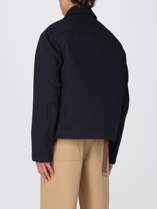 26SS 구찌 개버딘 집업 재킷 809690ZAR5E 4440 Navy - GUCCI