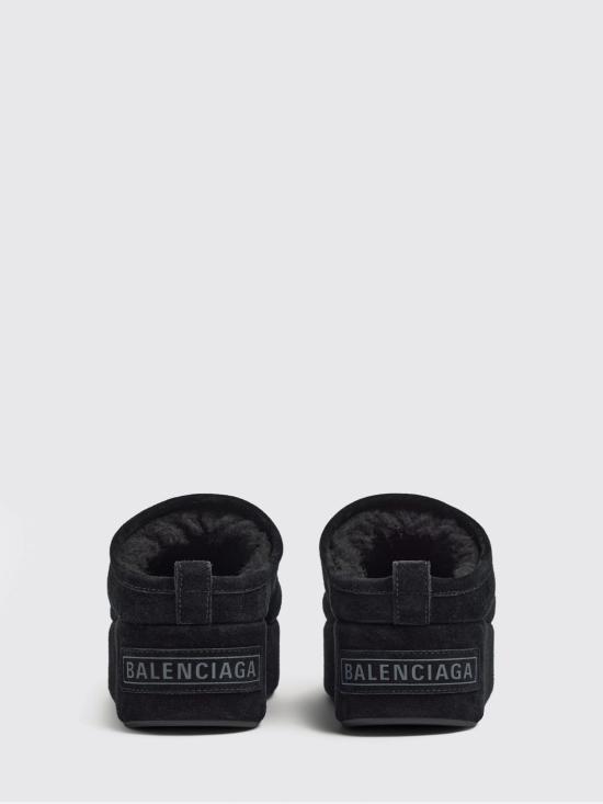 26SS 발렌시아가 알래스카 소프트 플랫폼 뮬 825258WBFC1 1000 Black - BALENCIAGA