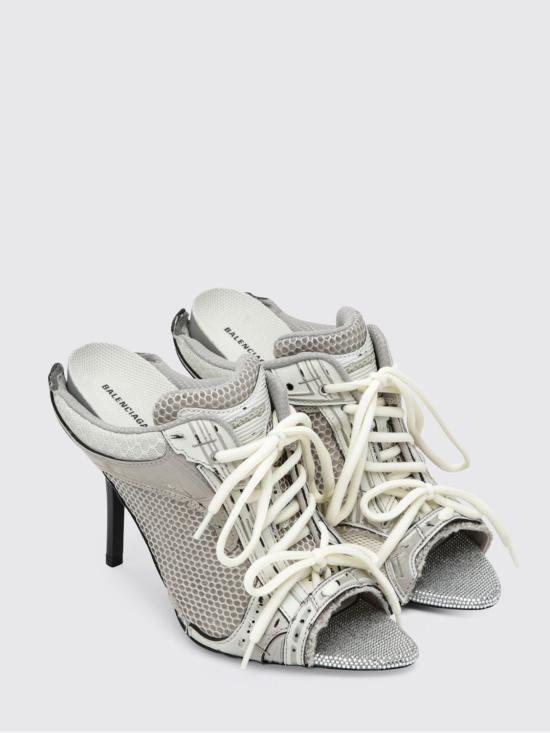 26SS 발렌시아가 스테이플러 샌들 힐 853765WSPLH 1300 Grey - BALENCIAGA