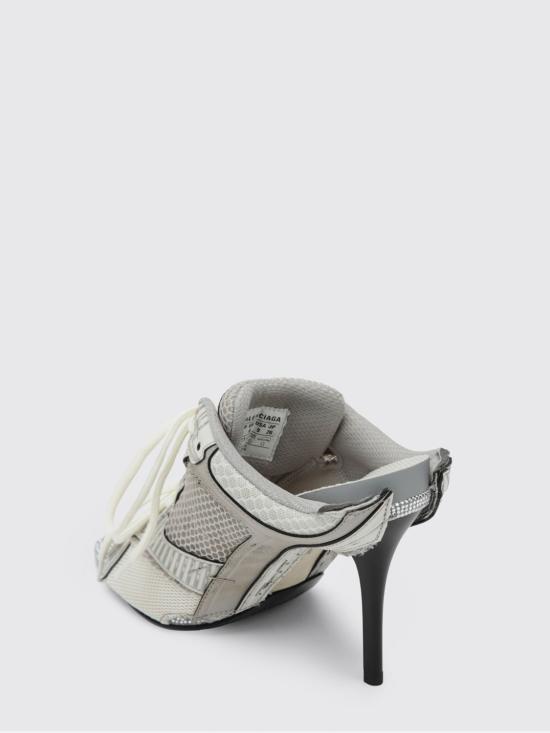 26SS 발렌시아가 스테이플러 샌들 힐 853765WSPLH 1300 Grey - BALENCIAGA
