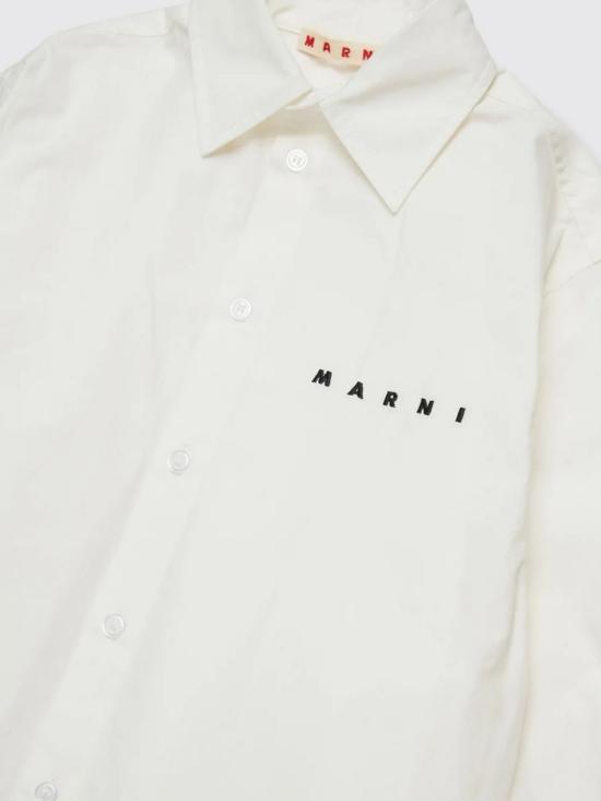 26SS [키즈] 마르니 셔츠 M01628M00UW 0M114 Cream - MARNI