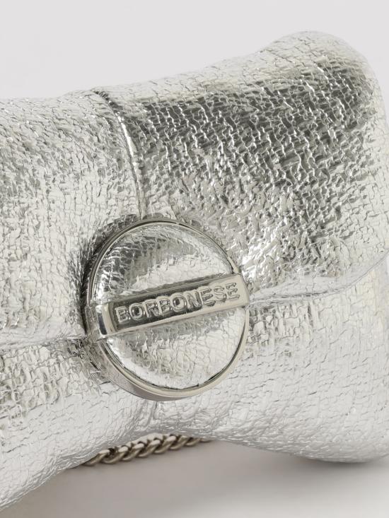 26SS 보르보네제 토트백 910100211 111 Silver - BORBONESE